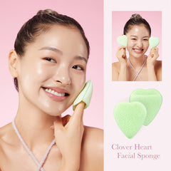 Clover Heart Facial Sponge - Medicube Savings