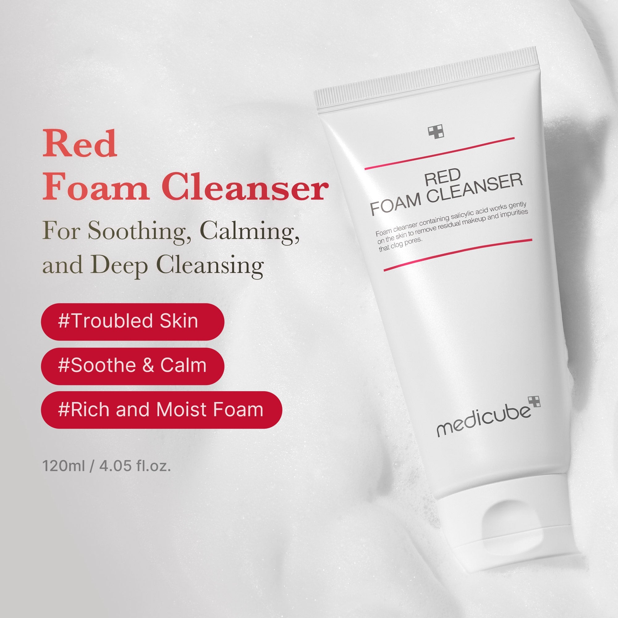 Red Foam Cleanser - Medicube On Sale