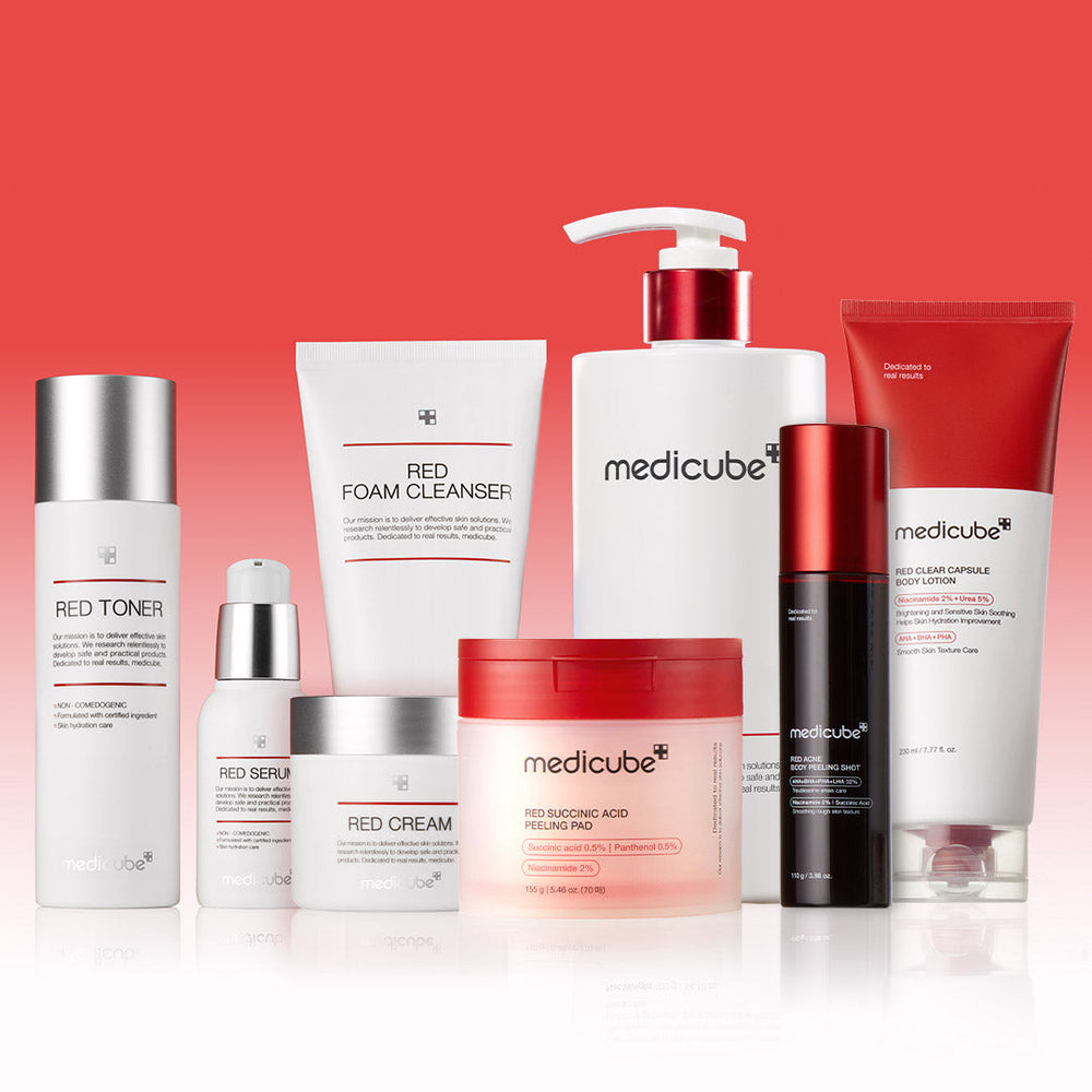 Red Line Ultimate Face & Body Care Set - Medicube Value Deal
