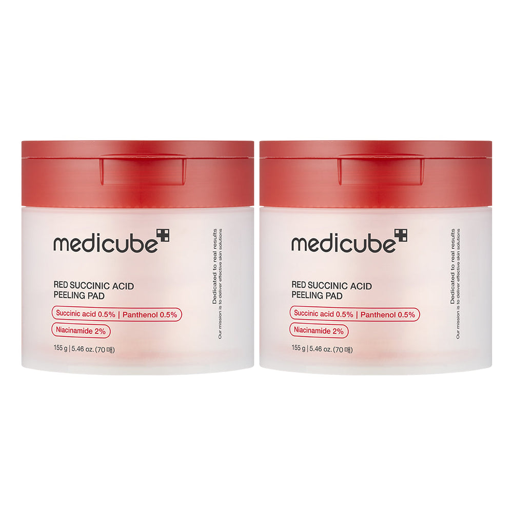 Red Succinic Acid Panthenol Pads - Medicube Value Deal