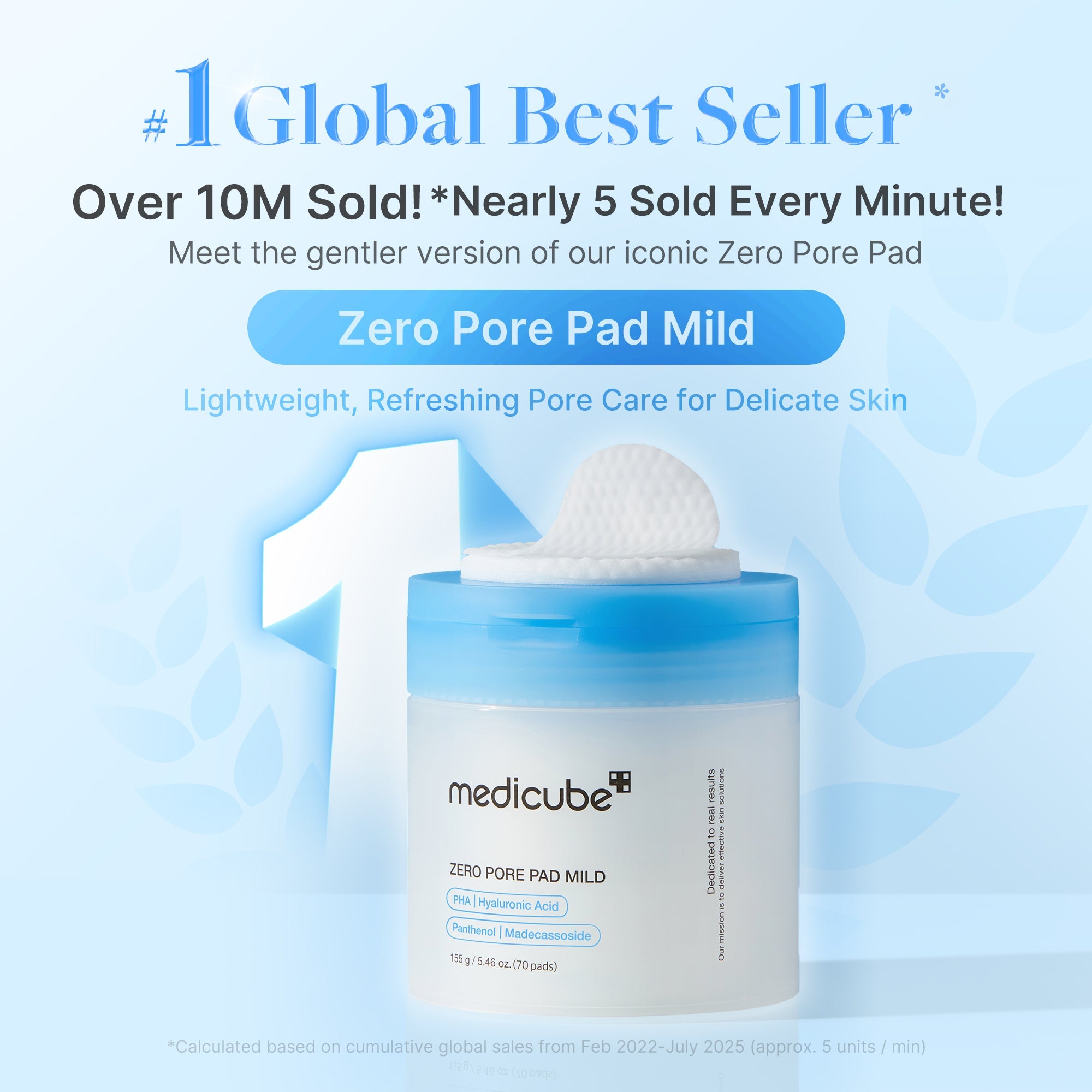 [Subscr.] Zero Pore Madecassoside Pads (Mild) - Medicube Savings