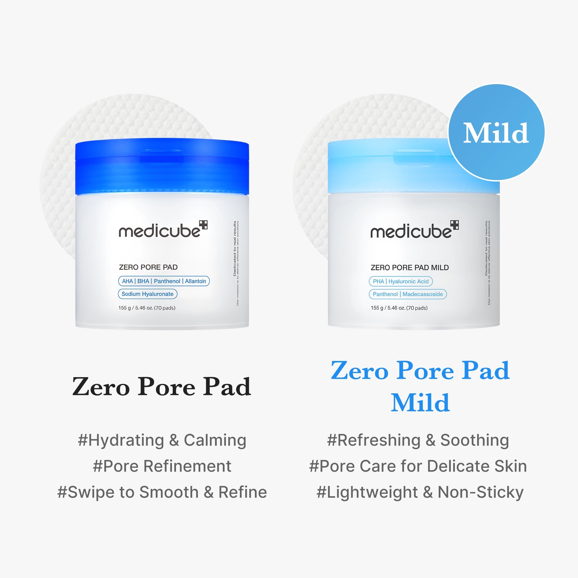[Subscr.] Zero Pore Madecassoside Pads (Mild) - Medicube Savings
