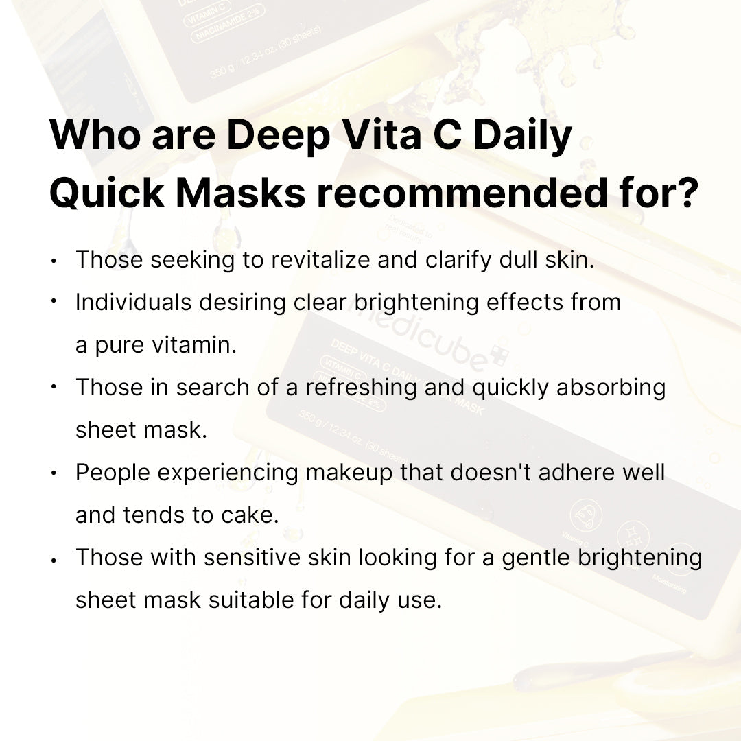 [Subscr.] Deep Vita C Daily Quick Masks - Medicube Discounted