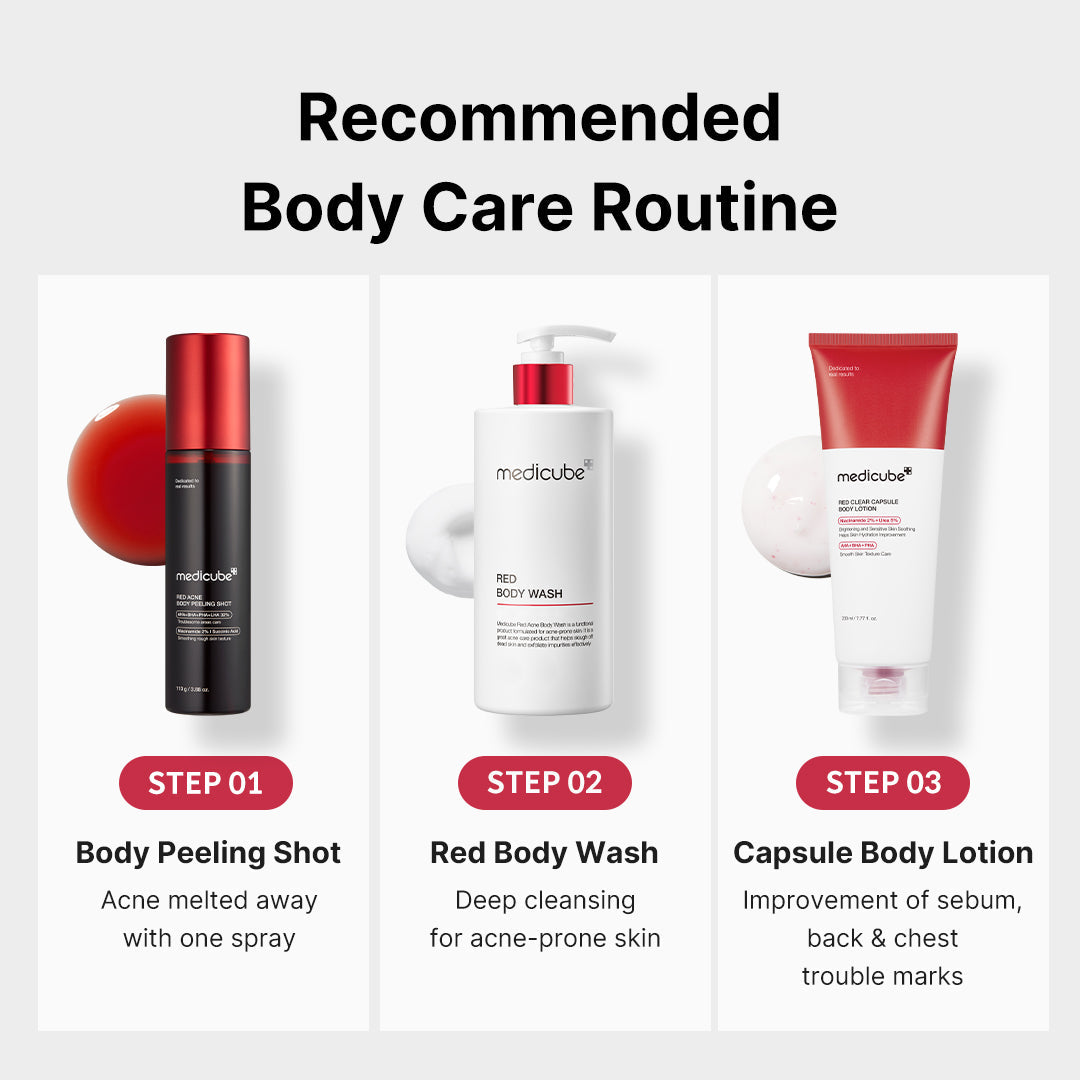 [Subscr.] Red Body Peeling Shot Cleanser - Medicube On Sale