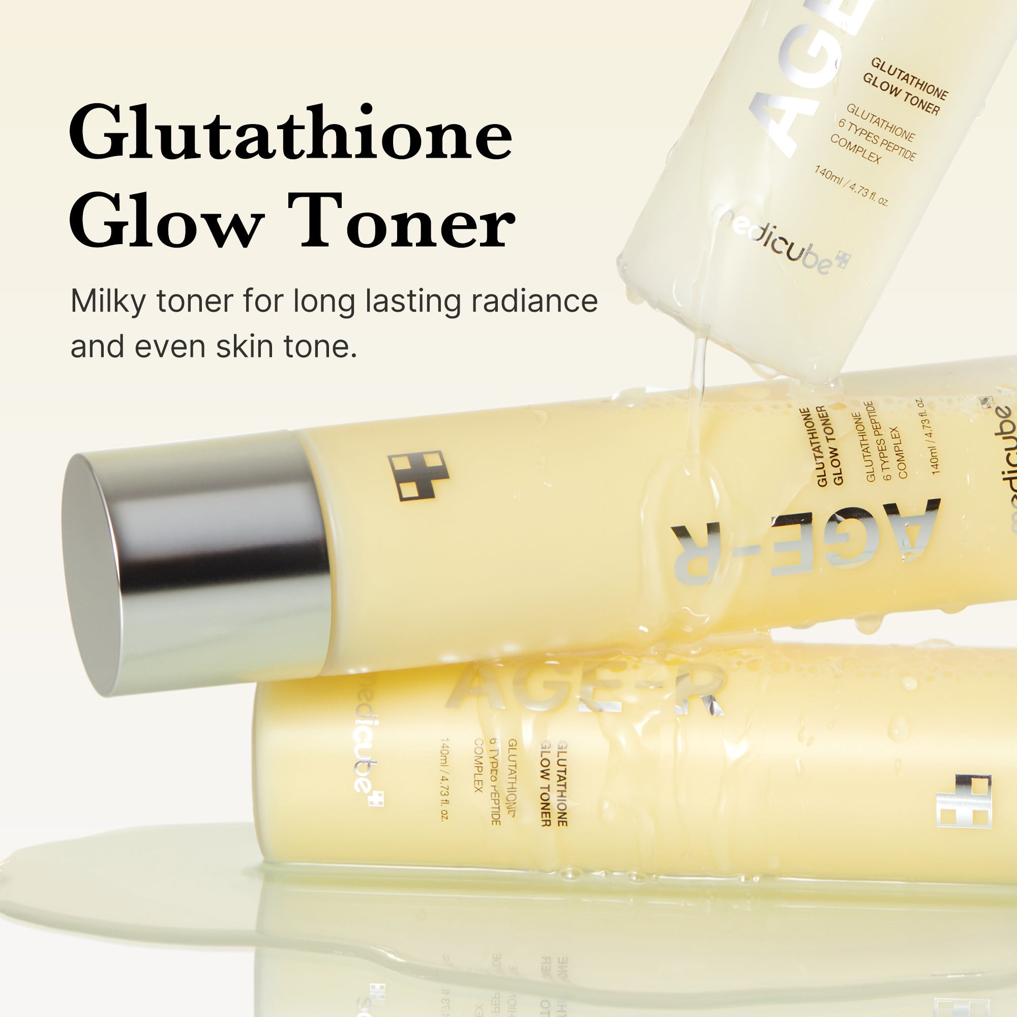 AGE-R Glutathione Glow Milk Toner - Medicube Hot Deal