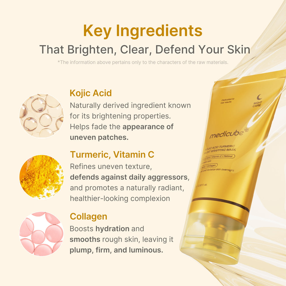 Kojic Acid Turmeric Overnight Wrapping Mask - Medicube Special Offer