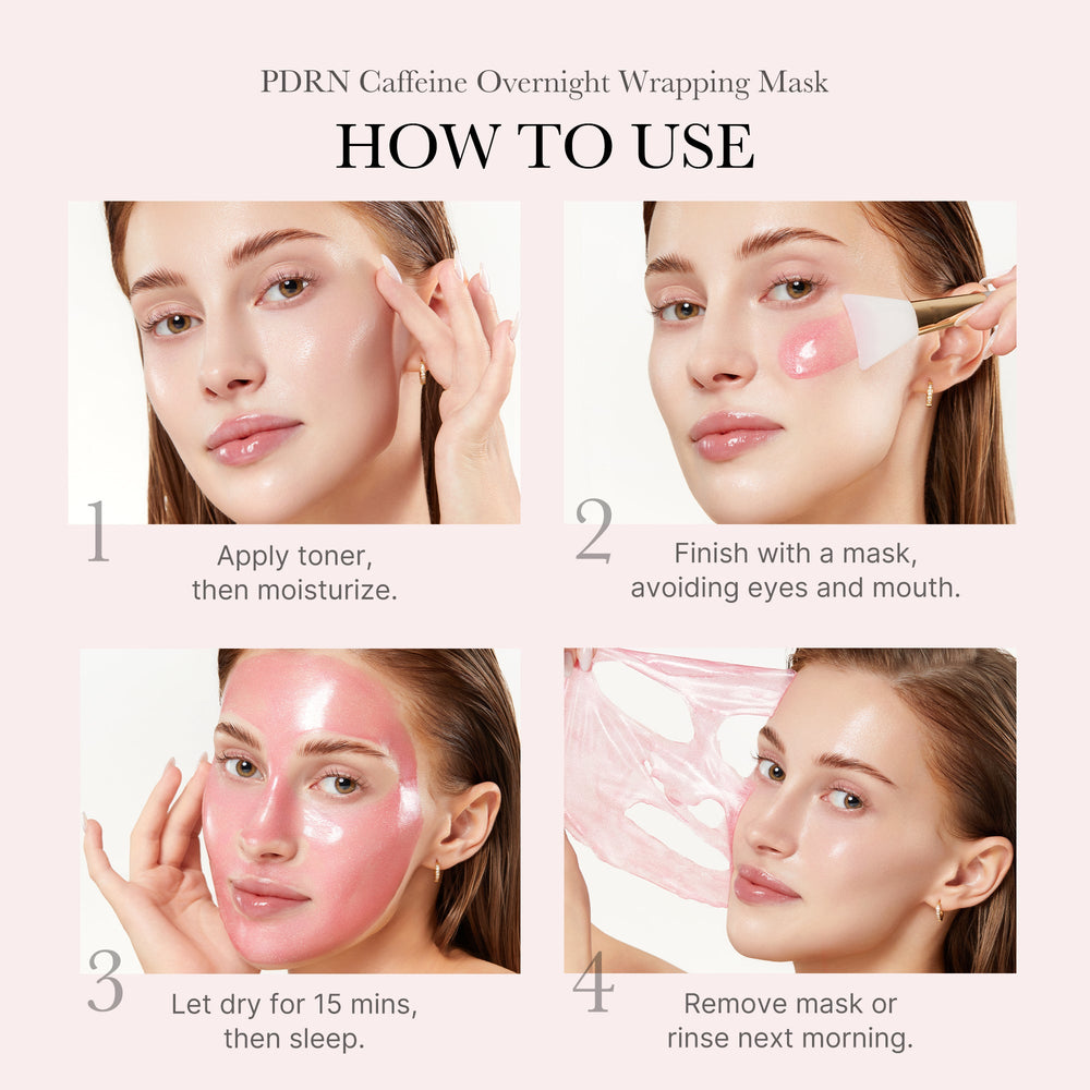 PDRN Pink Caffeine Overnight Wrapping Mask - Medicube Value Deal