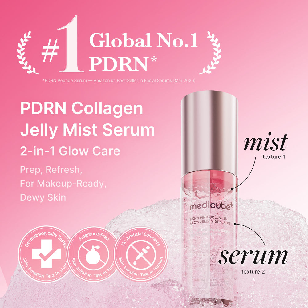 PDRN Pink Collagen Glow Jelly Mist Serum - Medicube Sale