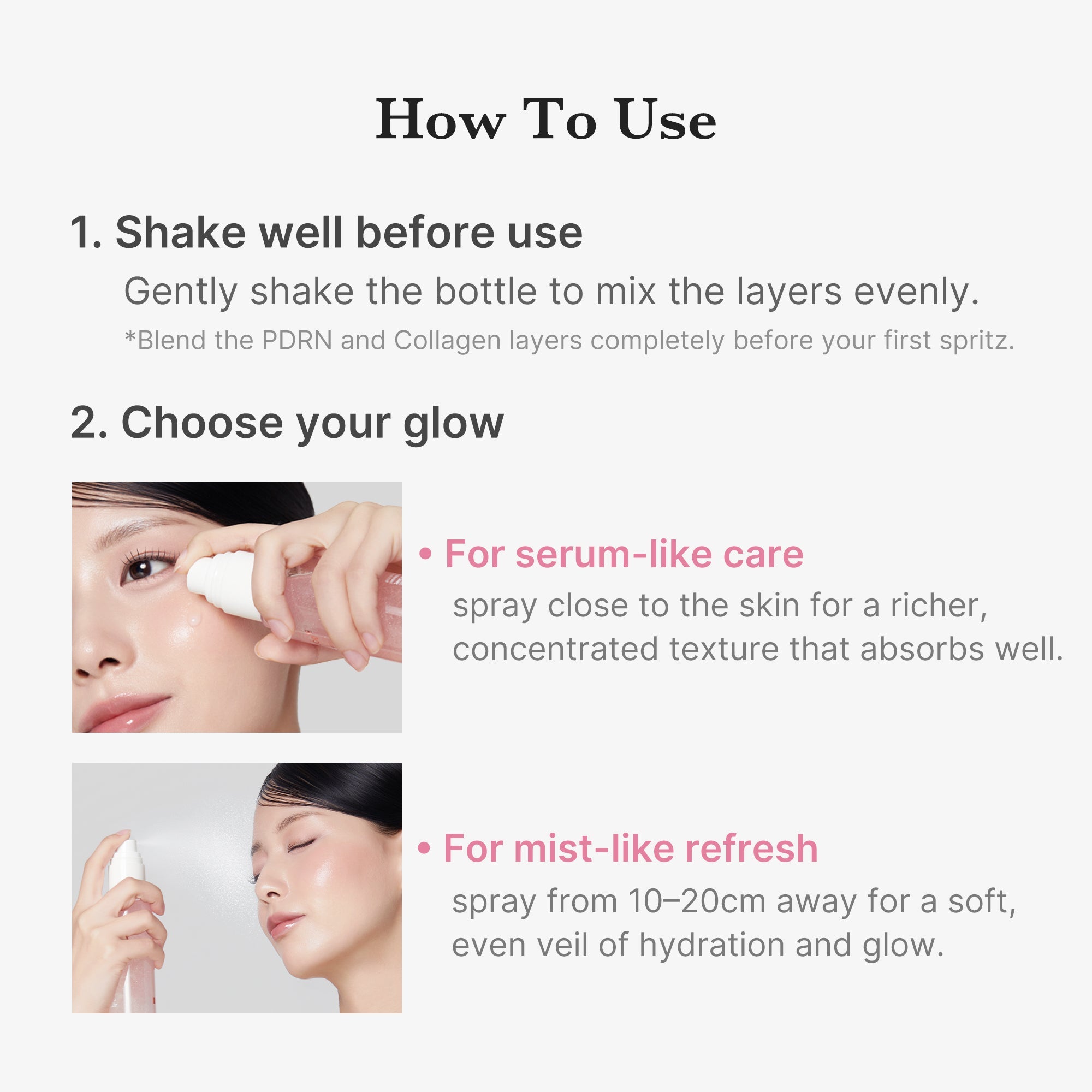 PDRN Pink Collagen Glow Jelly Mist Serum - Medicube Sale
