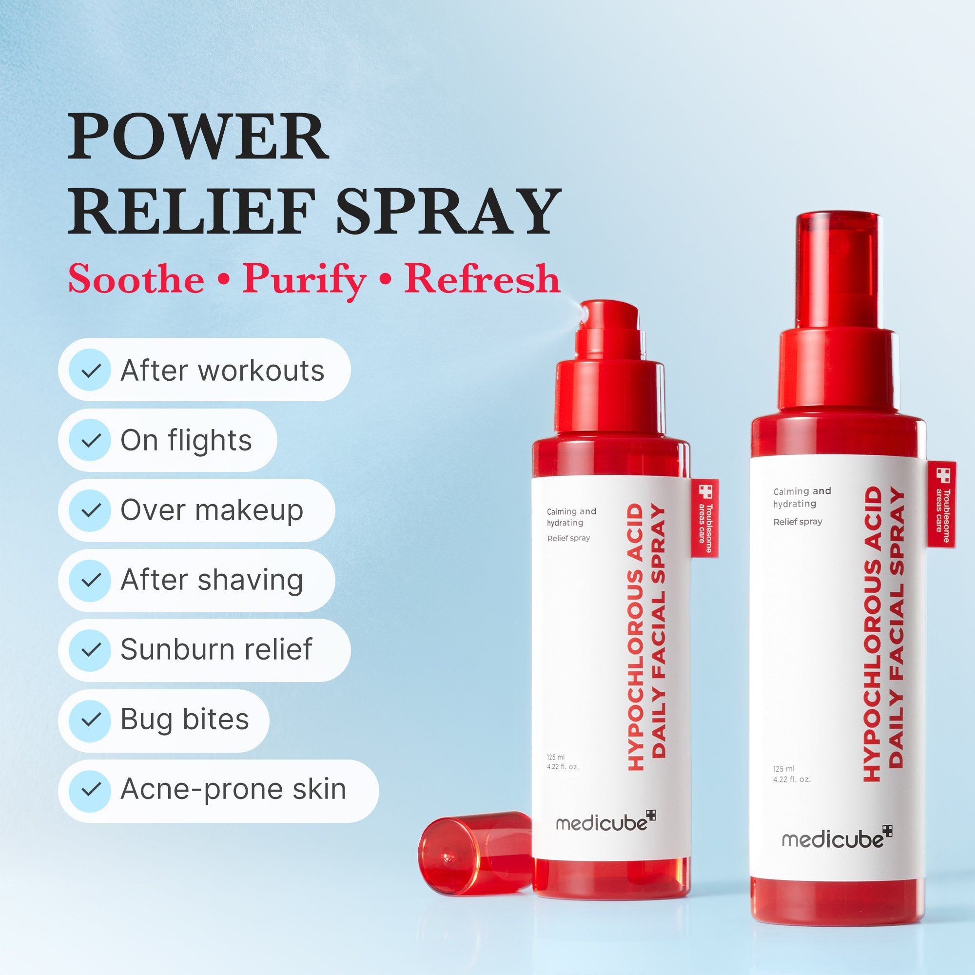 [Subscr.] Hypochlorous Acid Power Soothing Spray - Medicube Savings