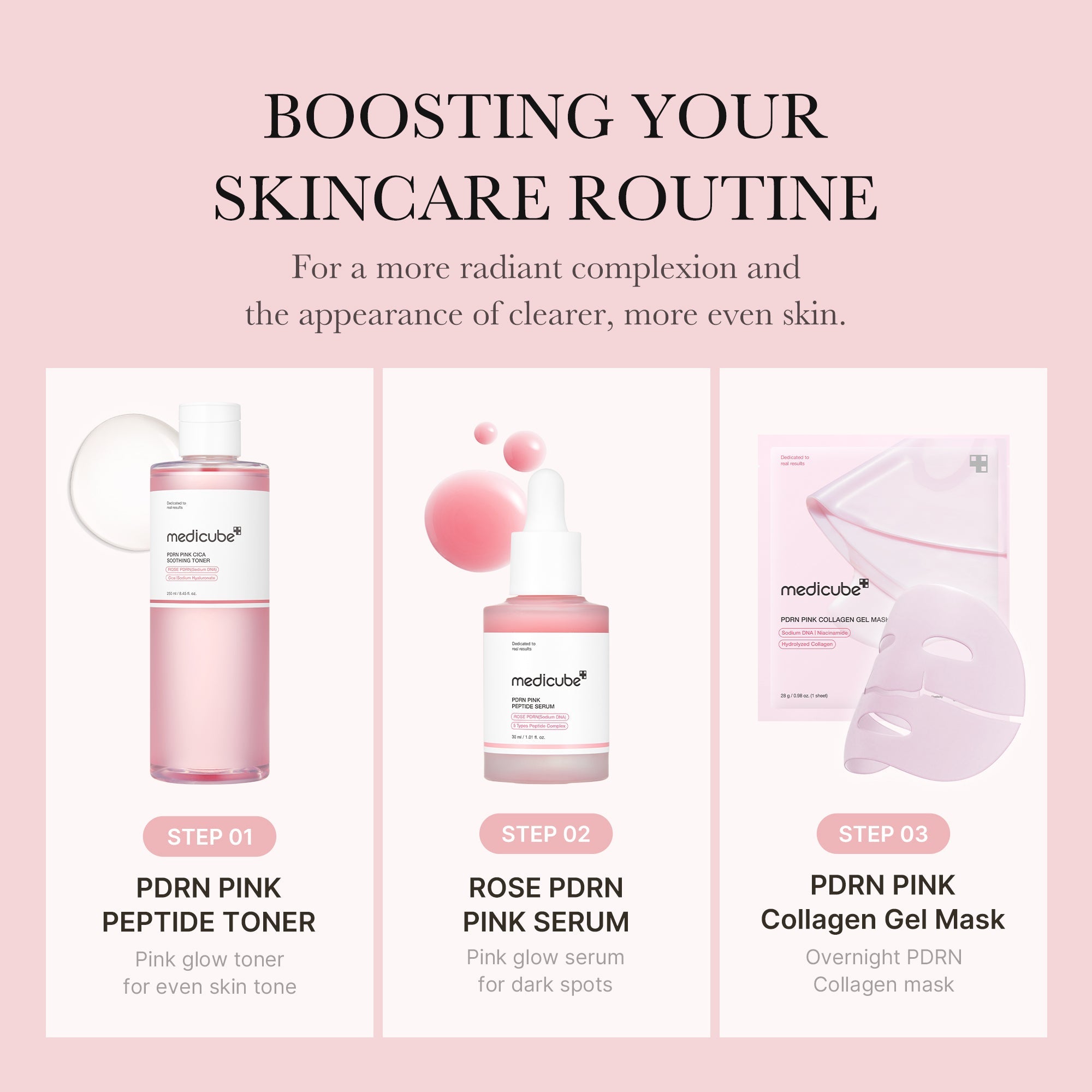[Subscr.] PDRN Pink Peptide Toner - Medicube Value Deal