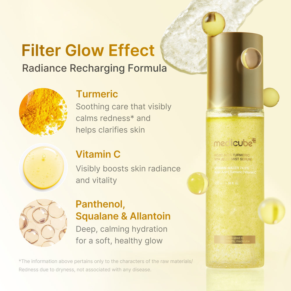 Kojic Acid Turmeric Vitamin Gold Jelly Mist Serum - Medicube On Sale