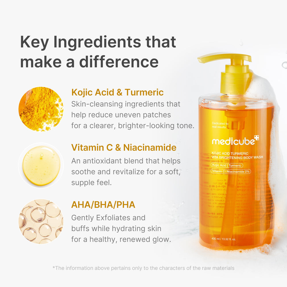 Kojic Acid Turmeric Brightening Body Wash - Medicube Value Deal