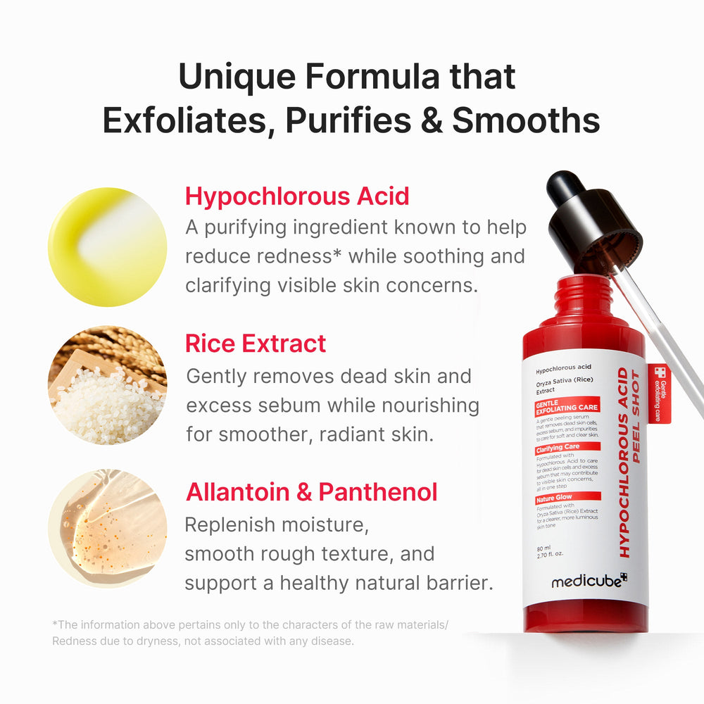 Hypochlorous Acid Rice Peel Shot - Medicube Limited Offer