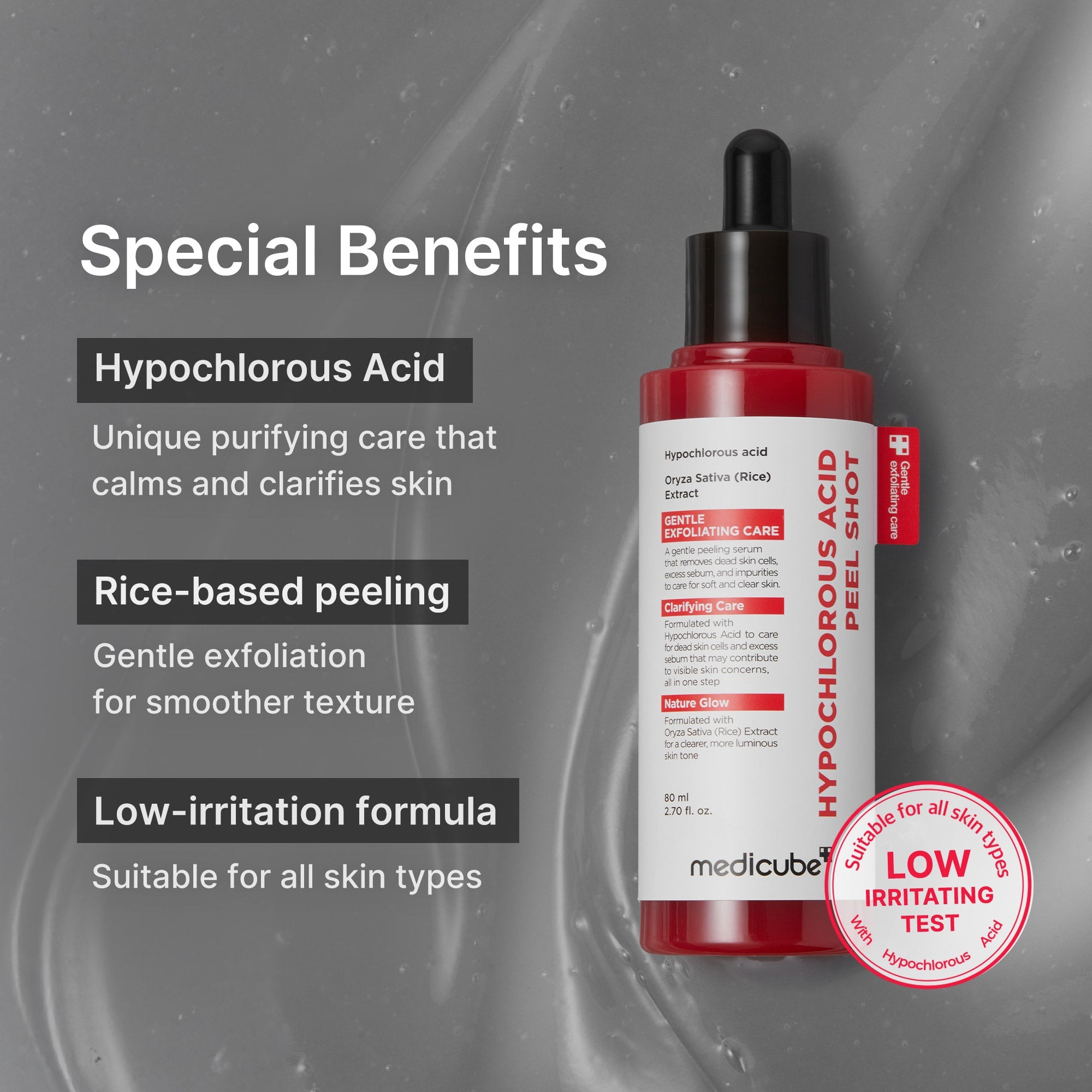 Hypochlorous Acid Rice Peel Shot - Medicube Limited Offer