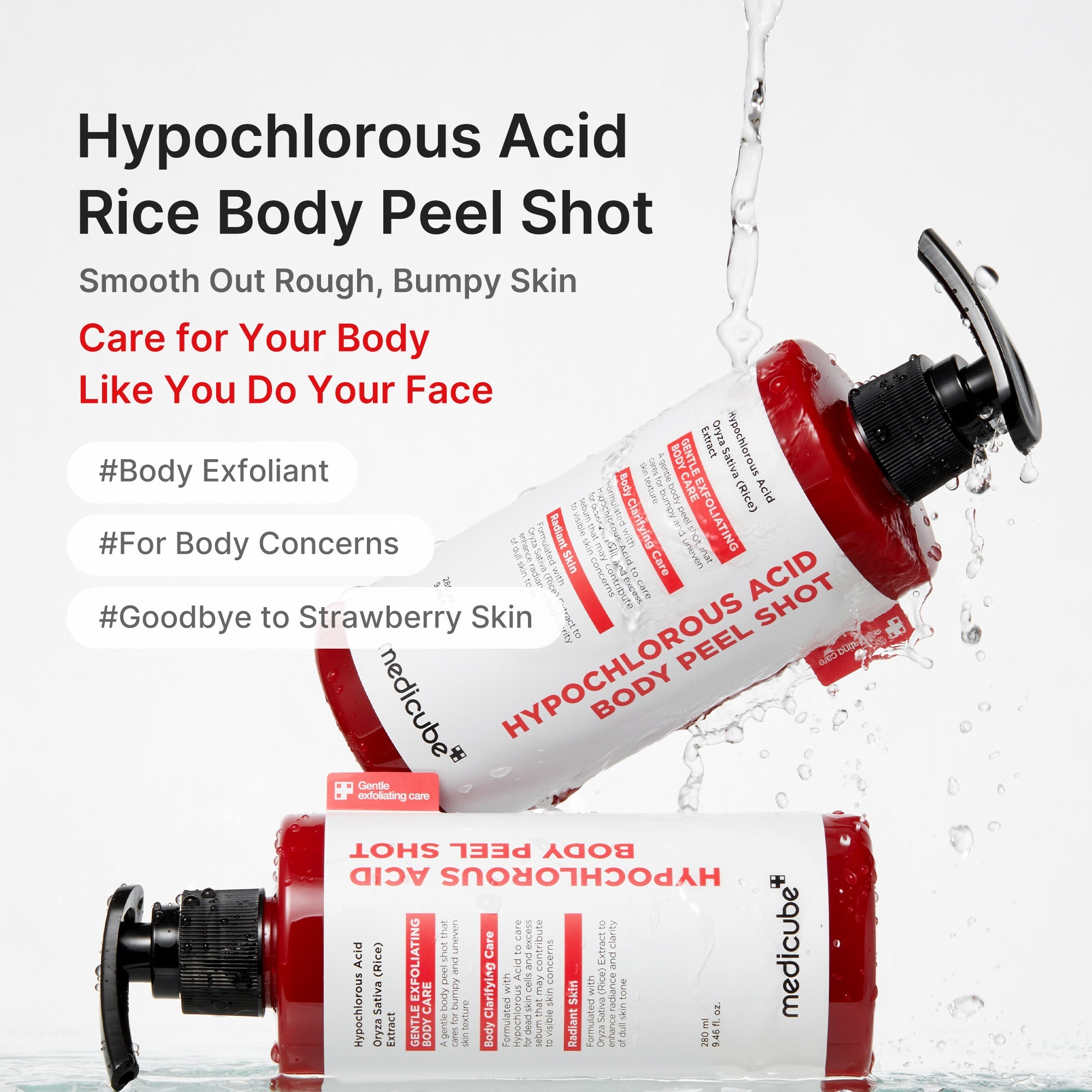 Hypochlorous Acid Rice Body Peel Shot - Medicube Hot Deal
