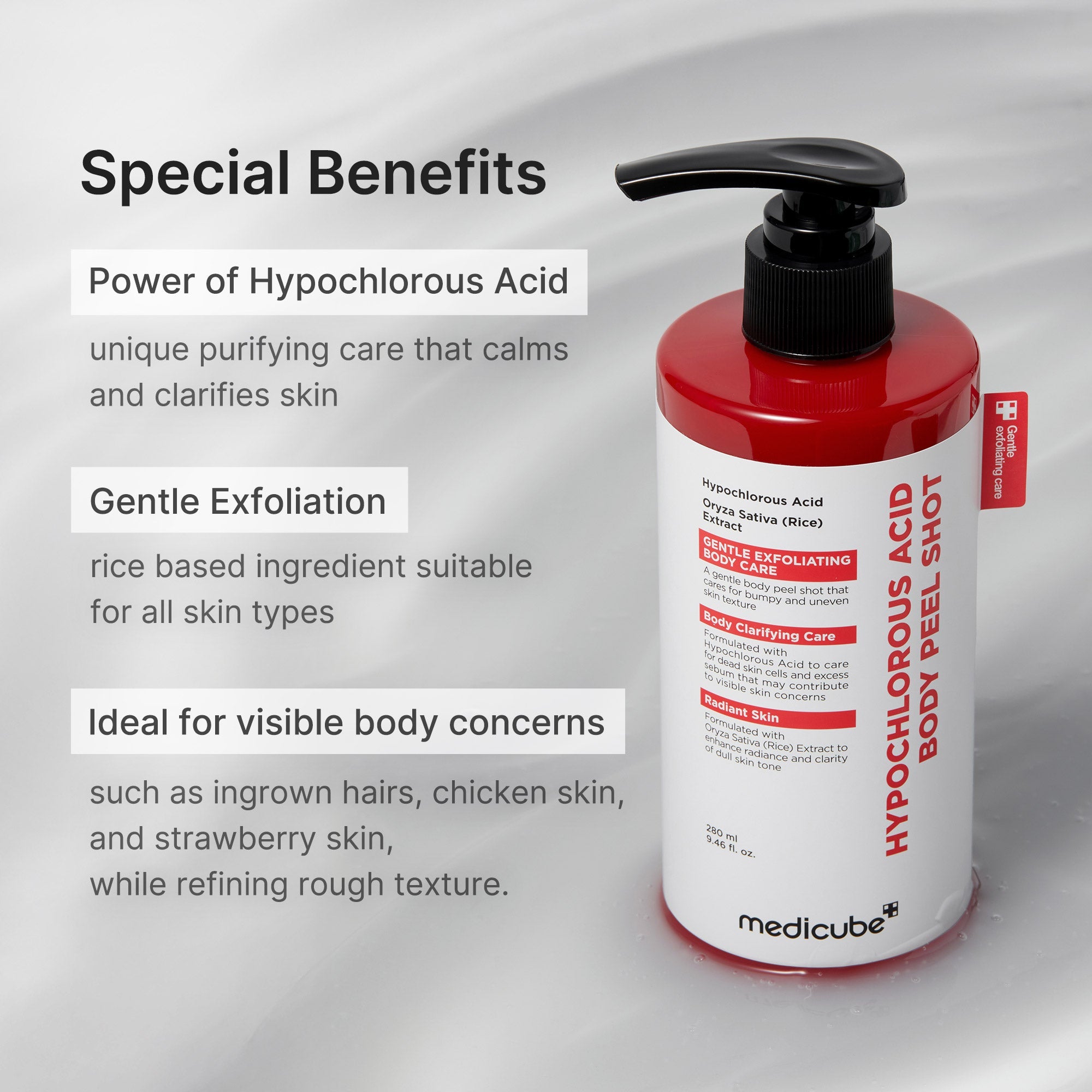 Hypochlorous Acid Rice Body Peel Shot - Medicube Hot Deal