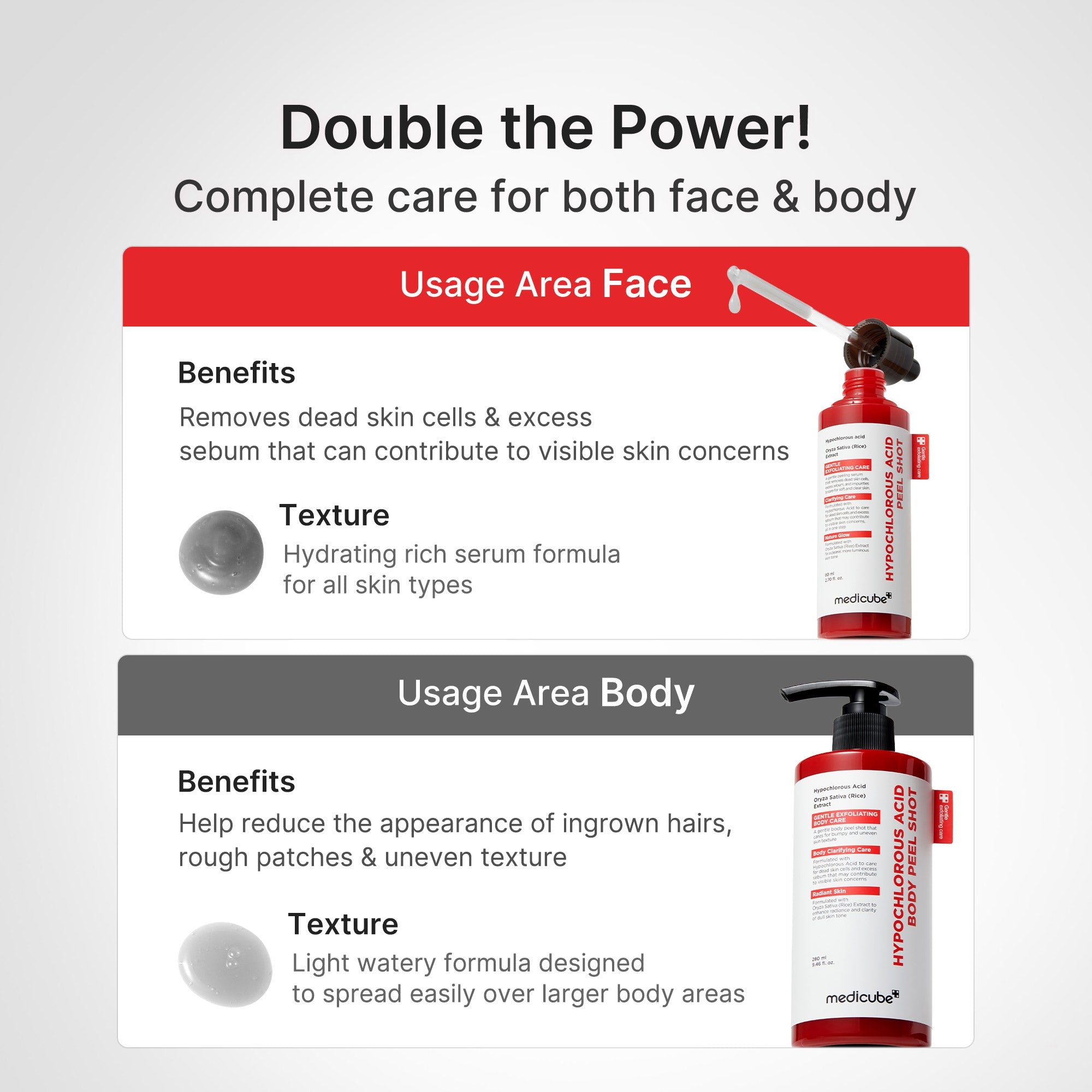 Hypochlorous Acid Rice Body Peel Shot - Medicube Hot Deal