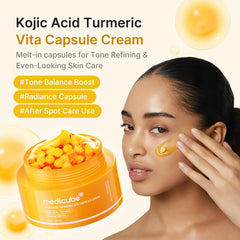 Kojic Acid Turmeric Vita Capsule Cream - Medicube Limited Offer