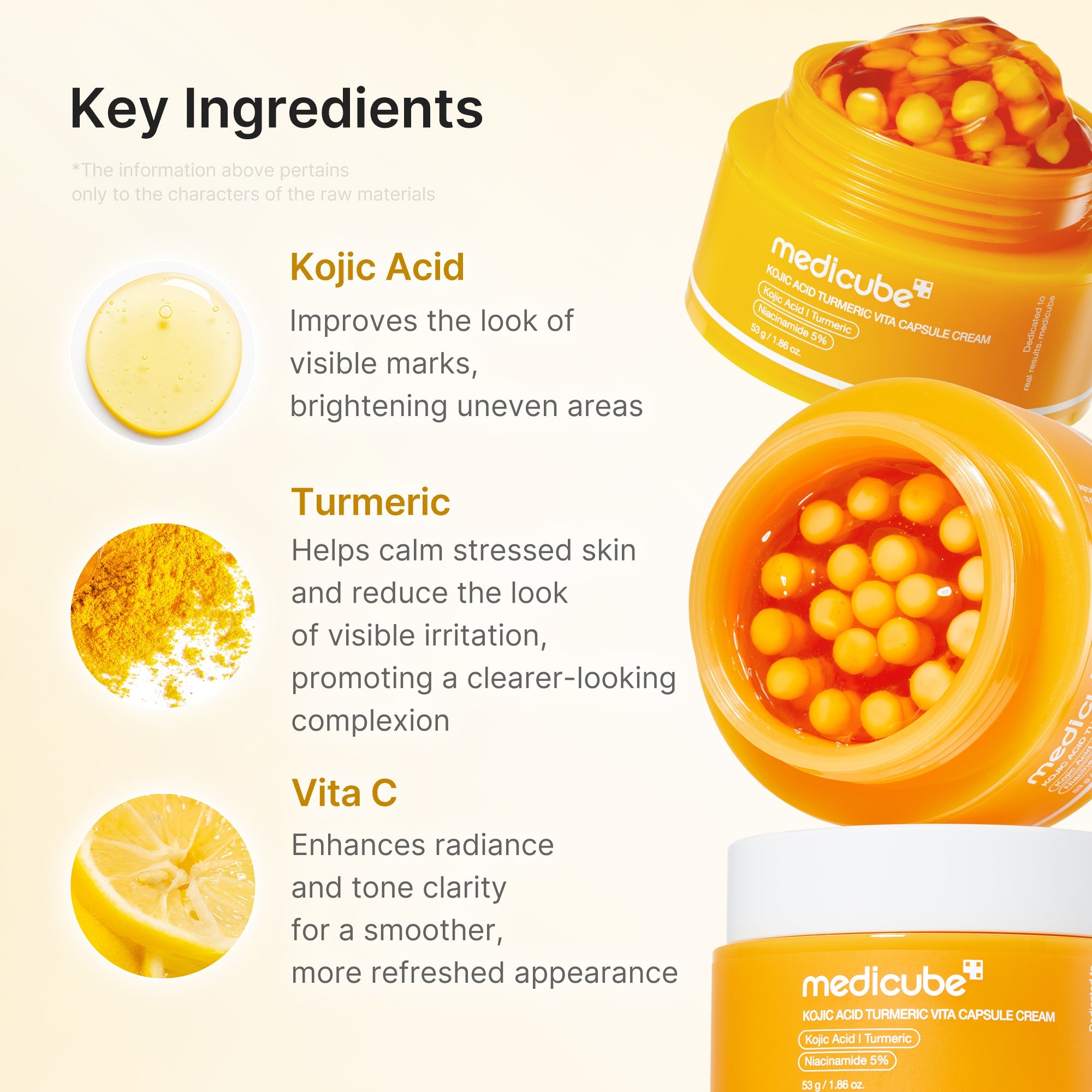 Kojic Acid Turmeric Vita Capsule Cream - Medicube Limited Offer