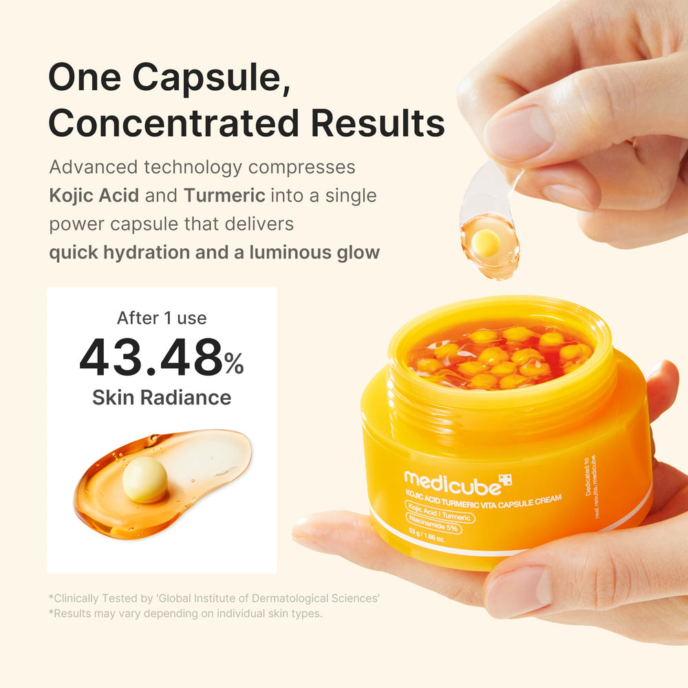 Kojic Acid Turmeric Vita Capsule Cream - Medicube Limited Offer