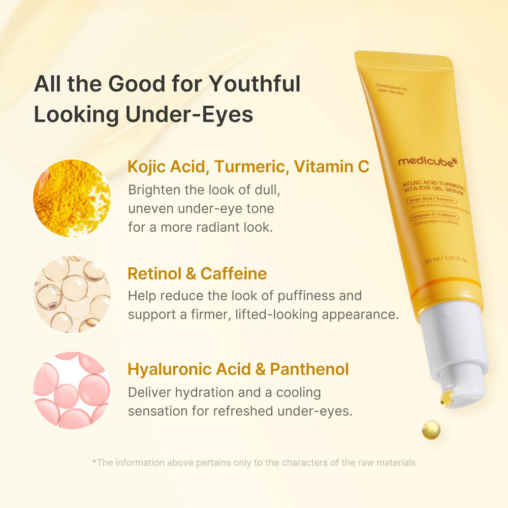 Kojic Acid Tumeric Eye Gel Serum - Medicube Exclusive Deal