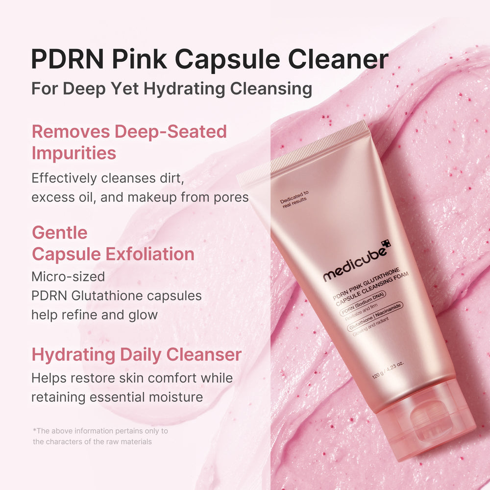 PDRN Pink Glutathione Capsule Foam Cleanser - Medicube Exclusive Deal