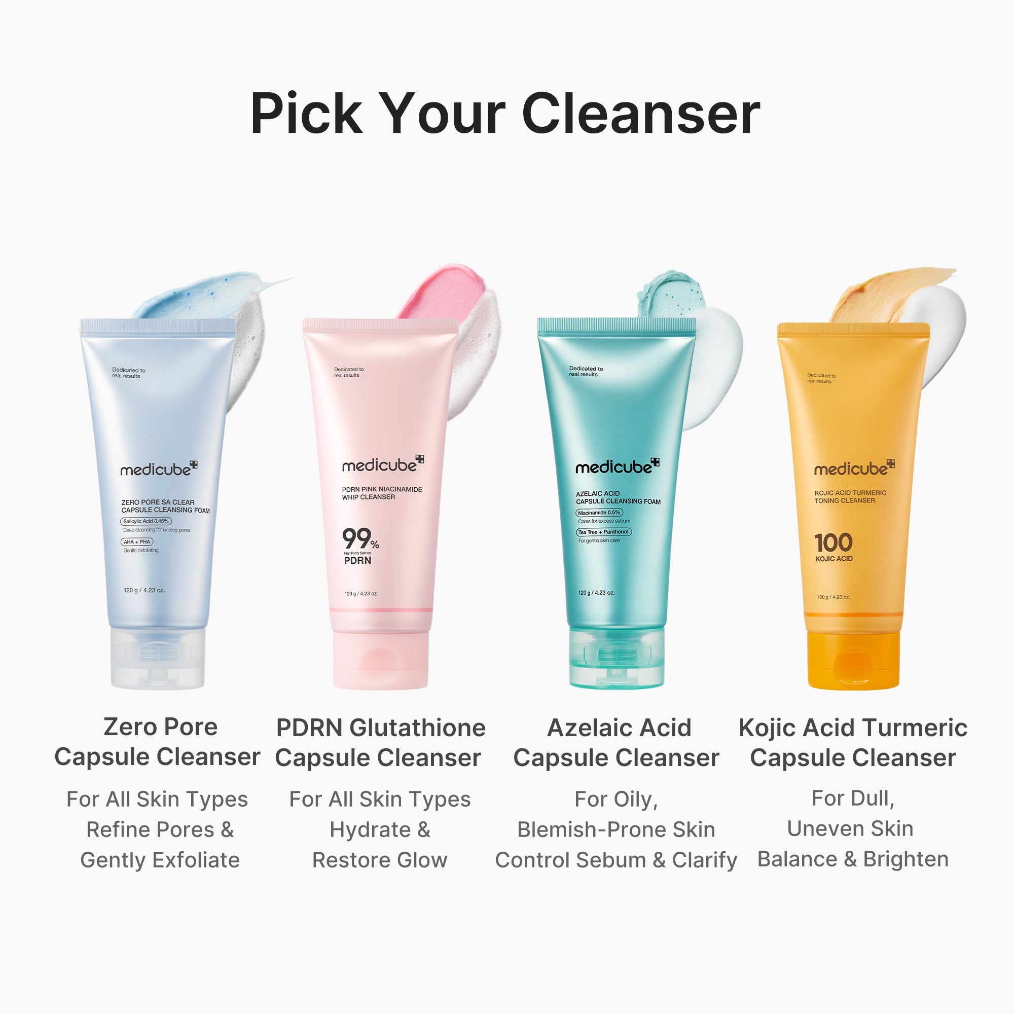 PDRN Pink Glutathione Capsule Foam Cleanser - Medicube Exclusive Deal